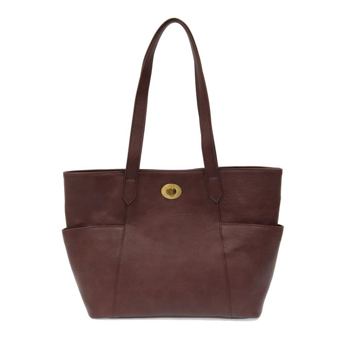 Joy Susan Vegan Leather Judy Turnlock Tote Bag - Multiple Colors