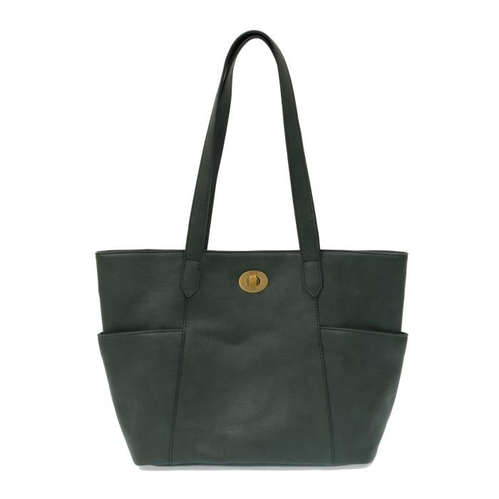 Joy Susan Vegan Leather Judy Turnlock Tote Bag - Multiple Colors