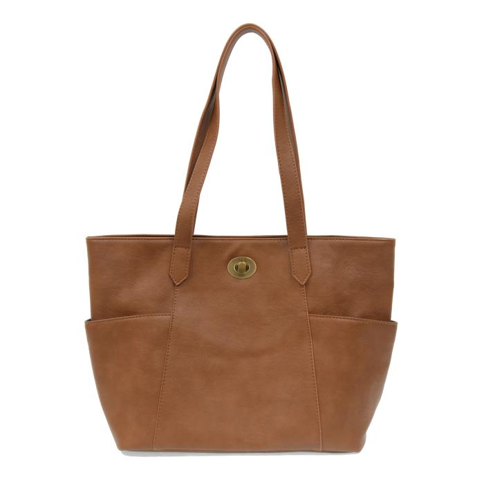 Joy Susan Vegan Leather Judy Turnlock Tote Bag - Multiple Colors