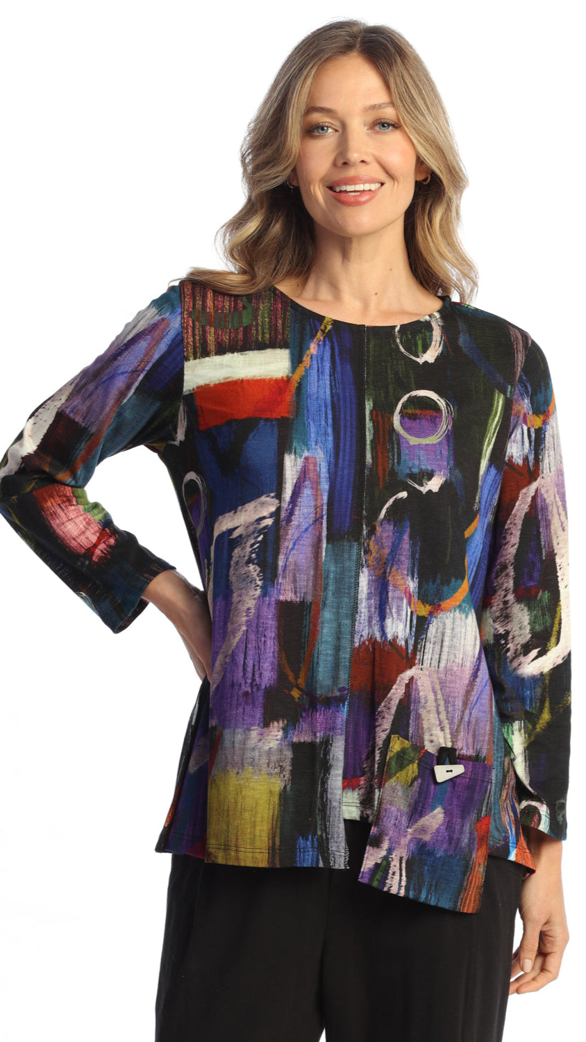 Jess & Jane A-Line Top with Patch Pocket