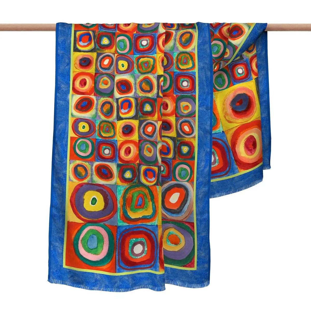 RainCaper Scarves RainCaper Kandinsky Squares Silk Scarf RainCaper Kandinsky Squares Silk Scarf
