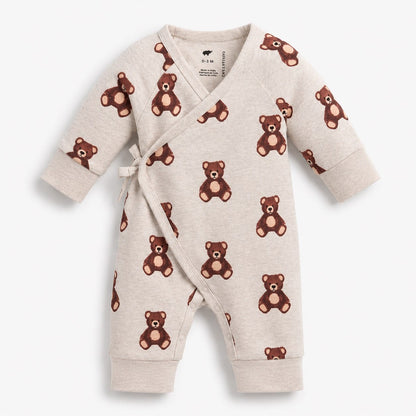 Monica & Andy Children's Clothing Monica & Andy Kimono Tie Onesie - Multiple Prints 98866142 Monica & Andy Kimono Tie Onesie - Multiple Prints