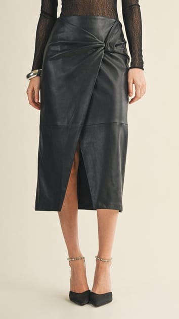 Mustard Seed Skirts Knot Detail Asymmetric Wrap Skrit Knot Detail Asymmetric Wrap Skrit