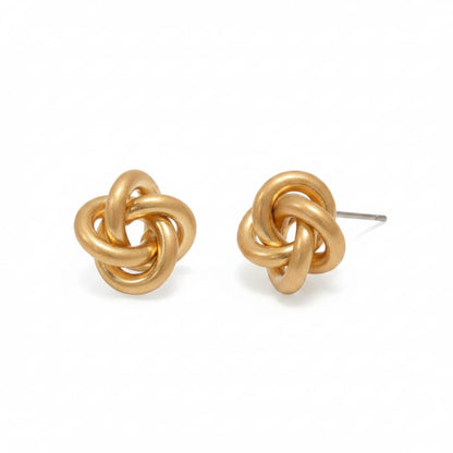 Joy Susan Earrings Knot Post Earrings - Multiple Metals Knot Post Earrings - Multiple Metals