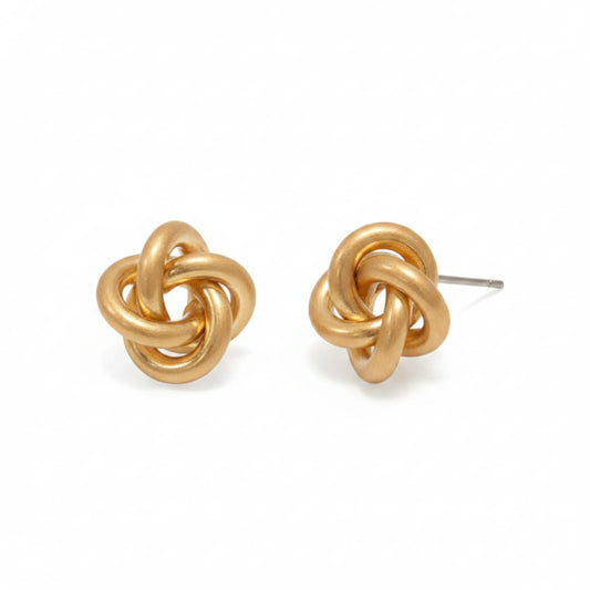 Joy Susan Earrings Knot Post Earrings - Multiple Metals Knot Post Earrings - Multiple Metals