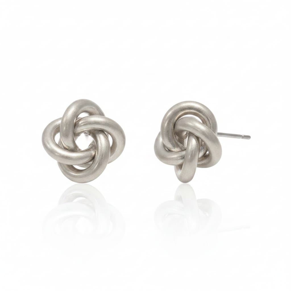 Joy Susan Earrings Knot Post Earrings - Multiple Metals Knot Post Earrings - Multiple Metals