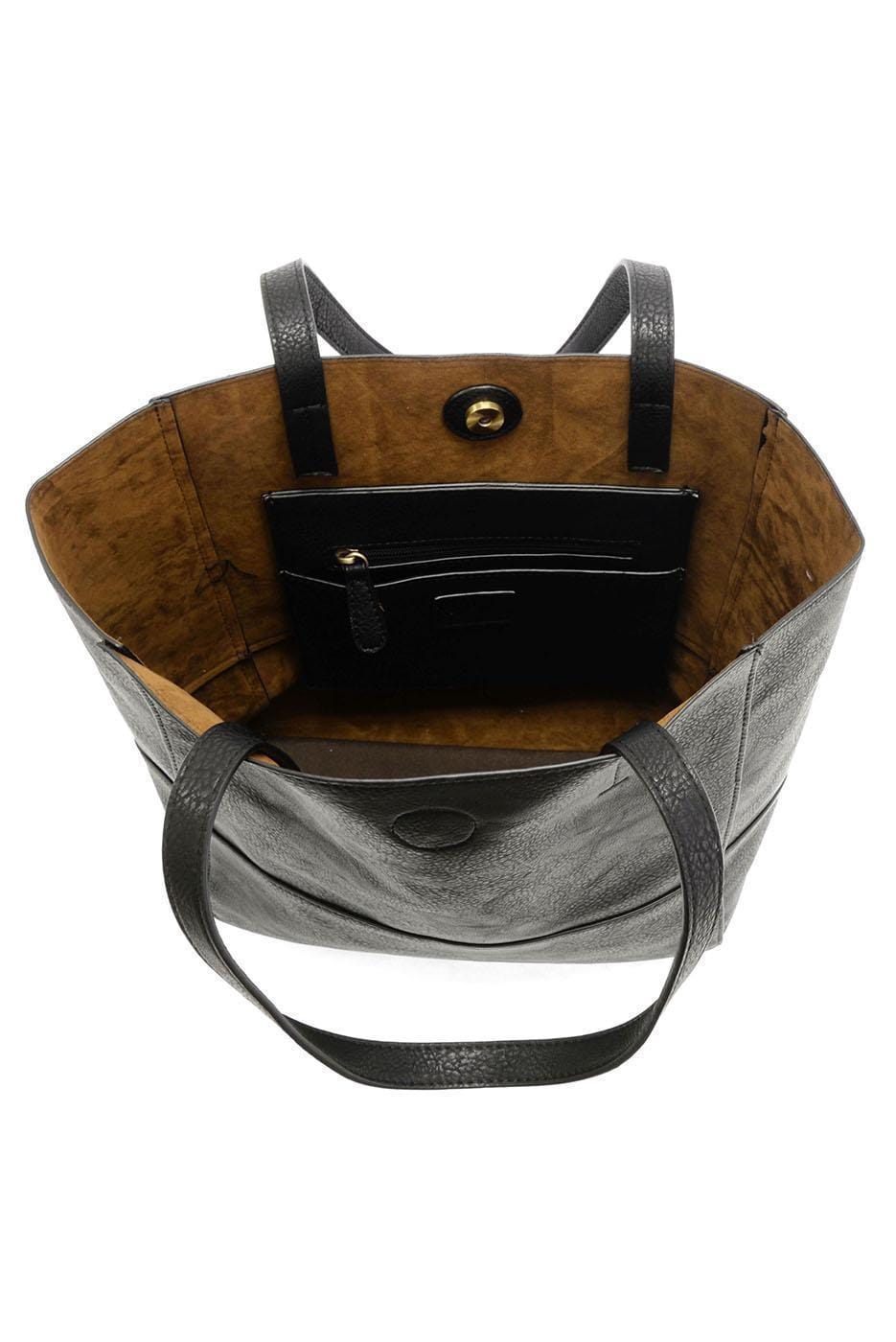 Joy Susan Bags Joy Susan Vegan Leather Faith Raw Edge Tote - Multiple Colors Joy Susan Vegan Leather Faith Raw Edge Tote - Multiple Colors
