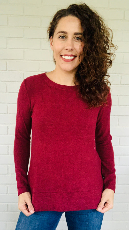 La Cera Fleece Pullover Top - Multiple Colors