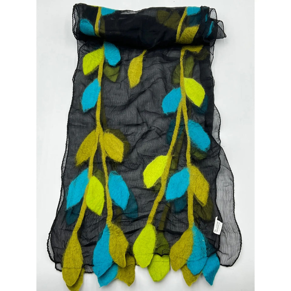 Nurbu Inc. Scarves Leaf Felted Scarf - Multiple Colors Leaf Felted Scarf - Multiple Colors
