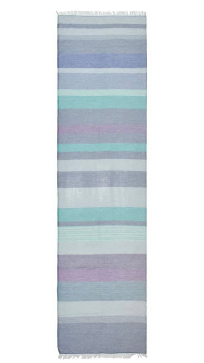 Dupatta Ledger Striped Cotton Scarf - Multiple Colors