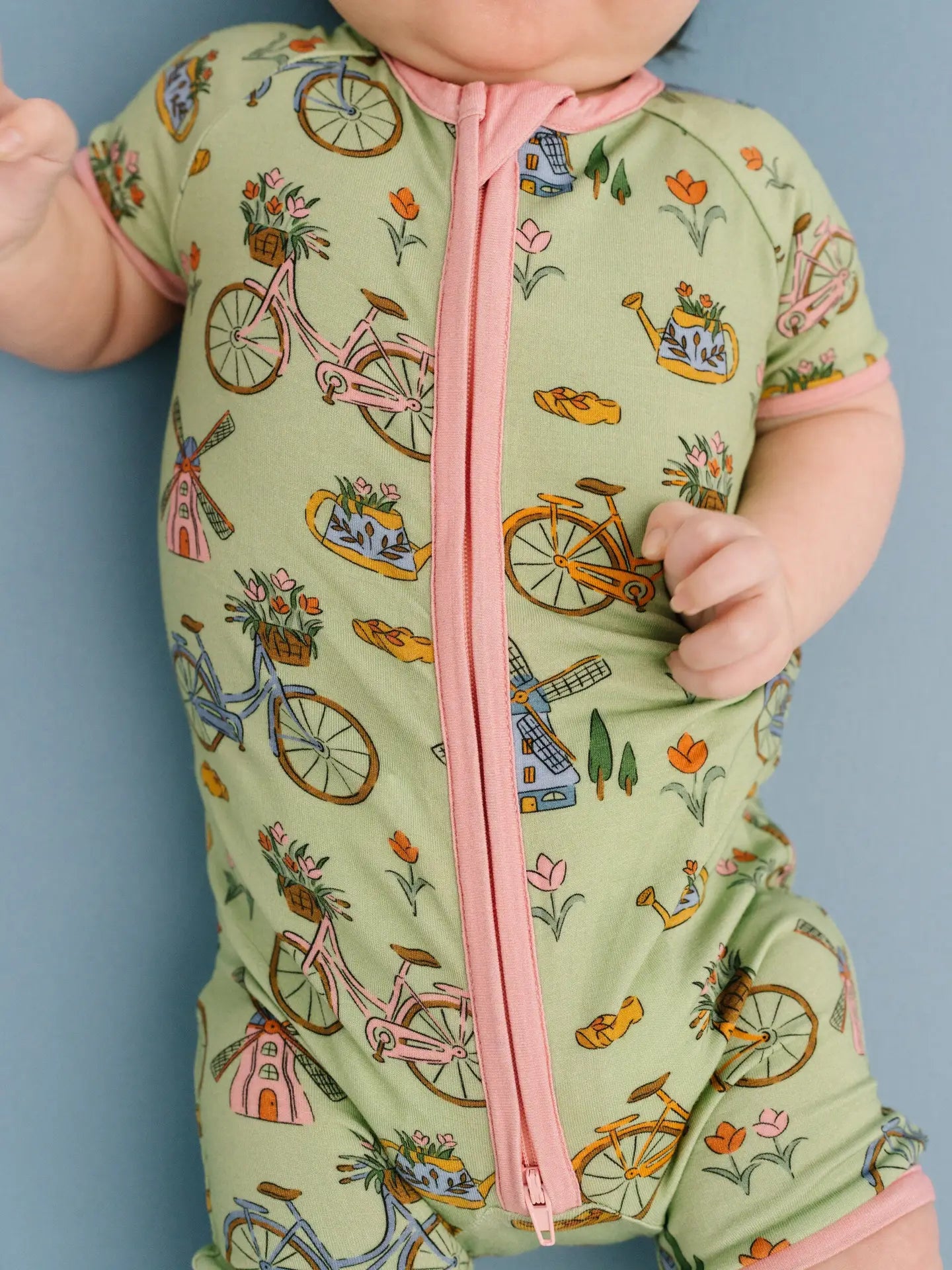 Little One Shop Children's Clothing Little One Shop Short Bamboo Romper - Multiple Prints Little One Shop Short Bamboo Romper - Multiple Prints