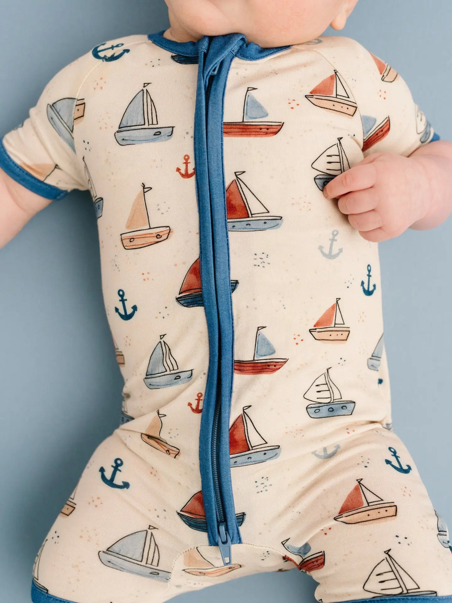 Little One Shop Children's Clothing Little One Shop Short Bamboo Romper - Multiple Prints Little One Shop Short Bamboo Romper - Multiple Prints