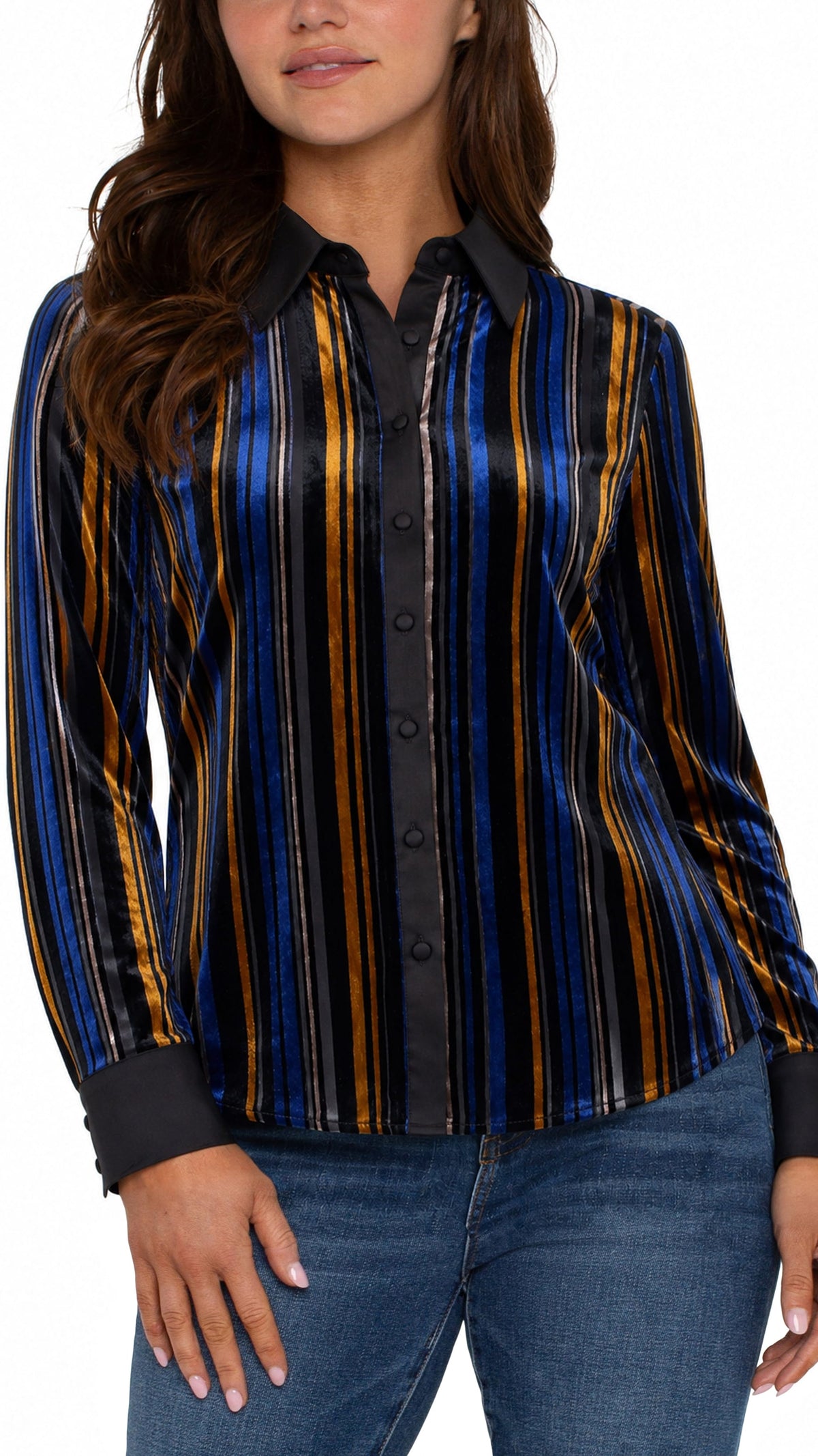 Liverpool Blouses Liverpool Long Sleeve Fitted Button Front Shirt 27061214 Liverpool Long Sleeve Fitted Button Front Shirt