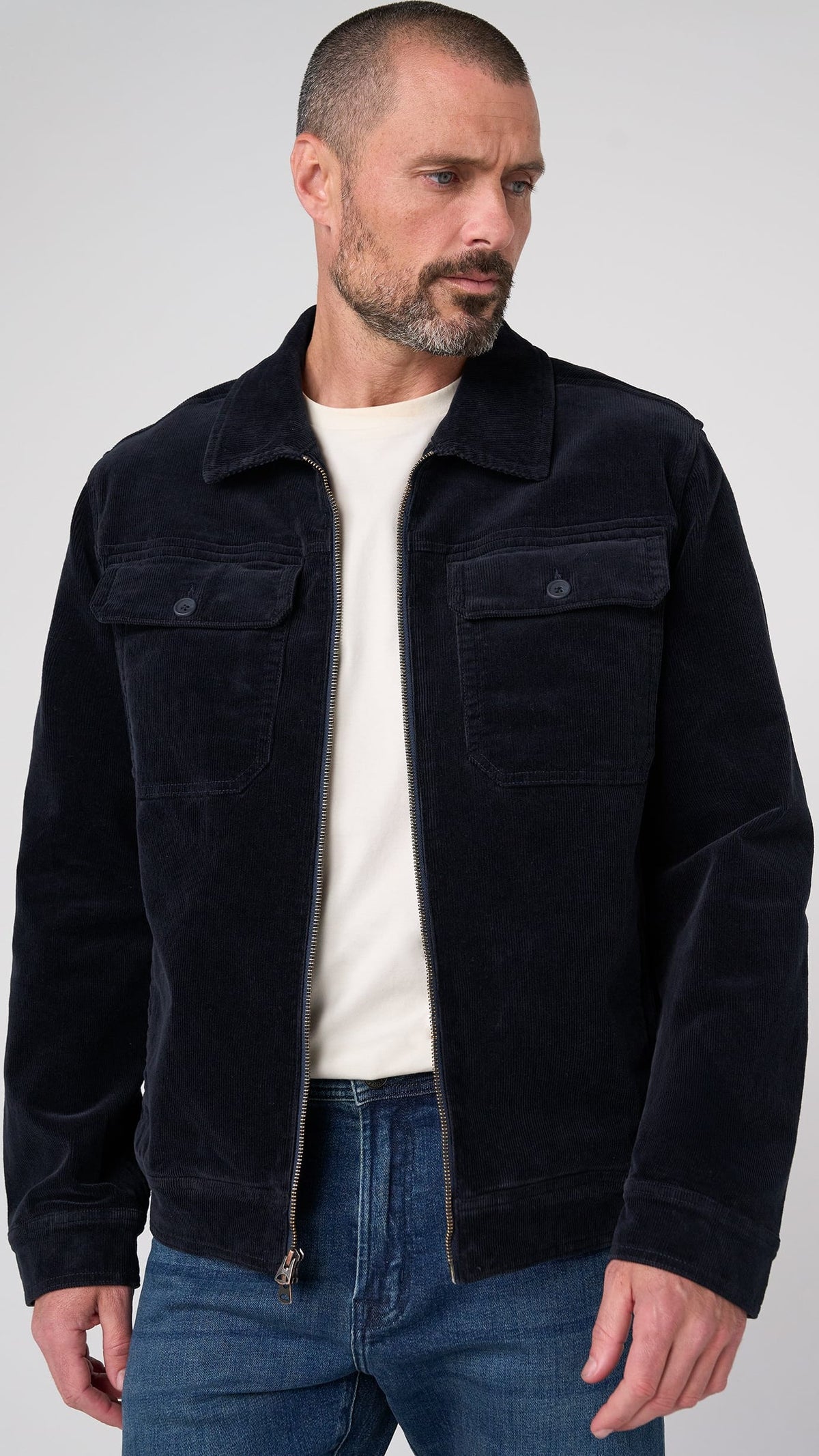 Liverpool Men's Men's Coats & Jackets Liverpool Men's 2 Way Zip Corduroy Jacket Liverpool Men's 2 Way Zip Corduroy Jacket