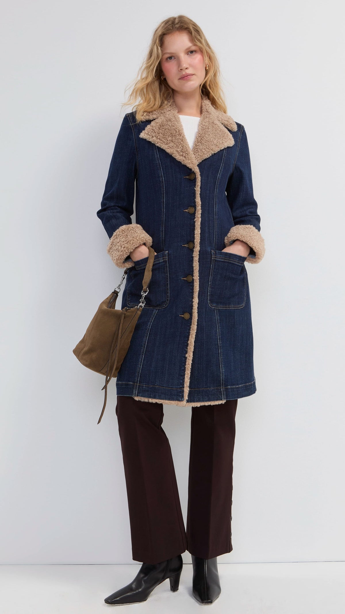 Liverpool Jackets Liverpool Sherpa Trimmed Notch Collar Jacket Liverpool Sherpa Trimmed Notch Collar Jacket