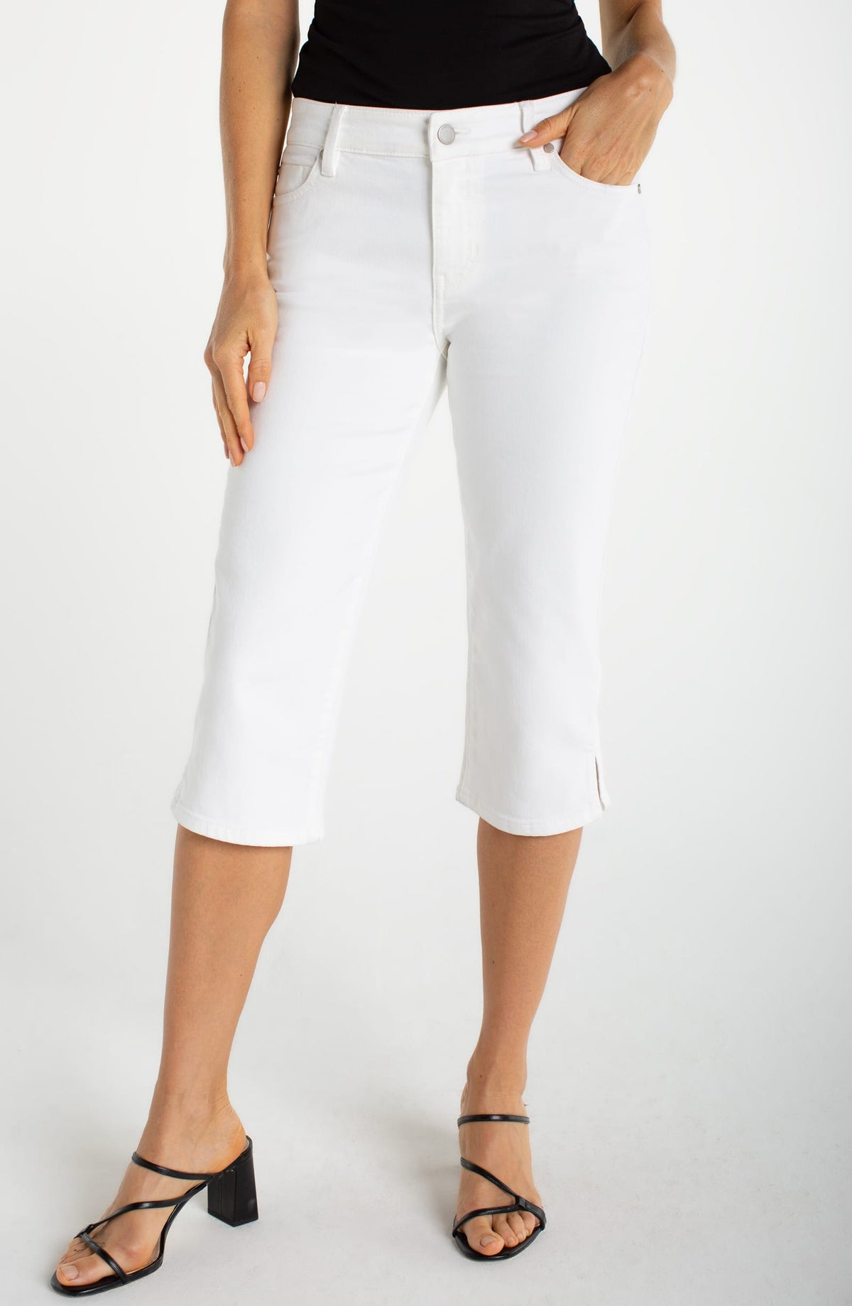Liverpool Pants Liverpool Capri with Slit - Multiple Colors Liverpool Capri with Slit - Multiple Colors