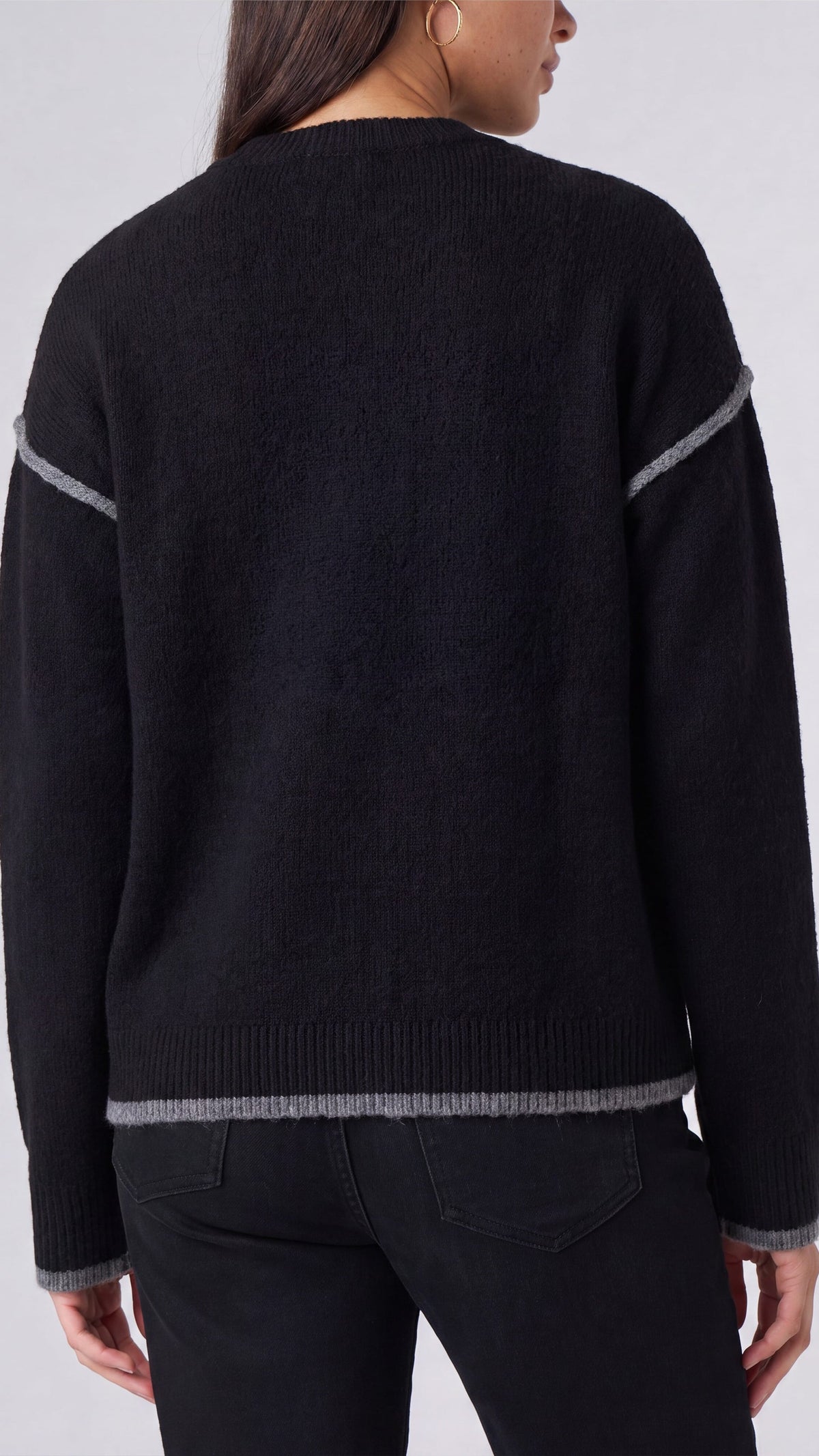 Liverpool Sweaters Liverpool Crew Neck Sweater with Tulip Hem Liverpool Crew Neck Sweater with Tulip Hem