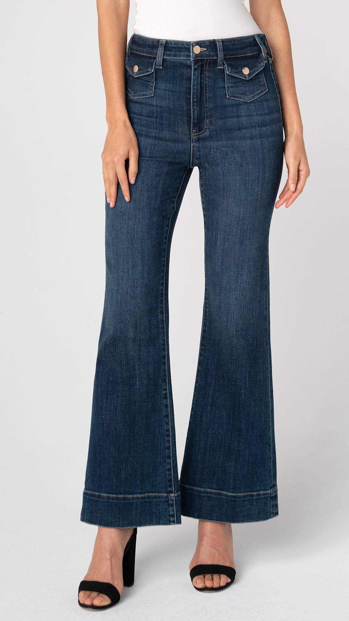 Liverpool Pants Liverpool Hannah Flare with Mini Pocket Pants 57109470 Liverpool Hannah Flare with Mini Pocket Pants