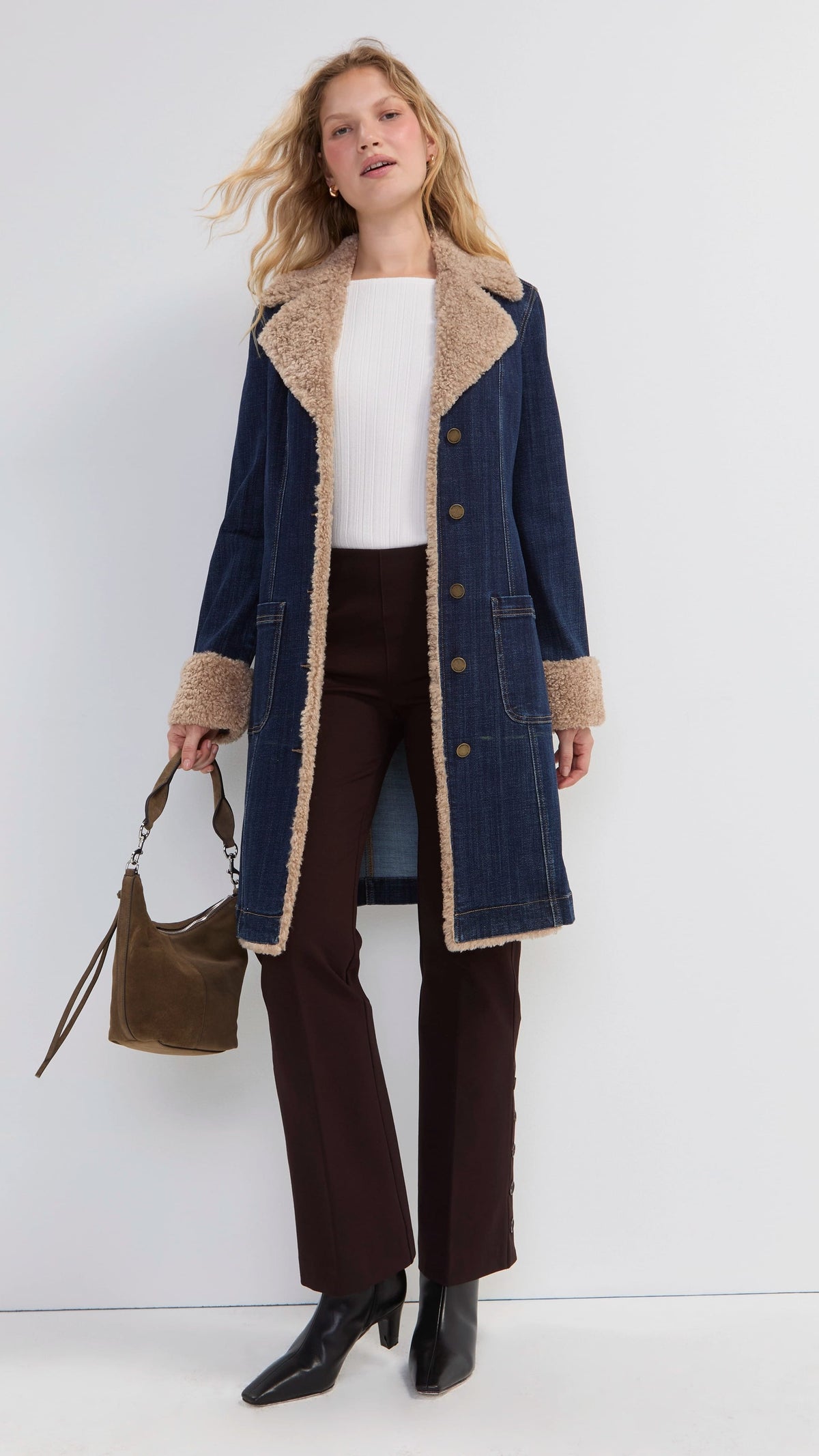 Liverpool Jackets Liverpool Sherpa Trimmed Notch Collar Jacket Liverpool Sherpa Trimmed Notch Collar Jacket