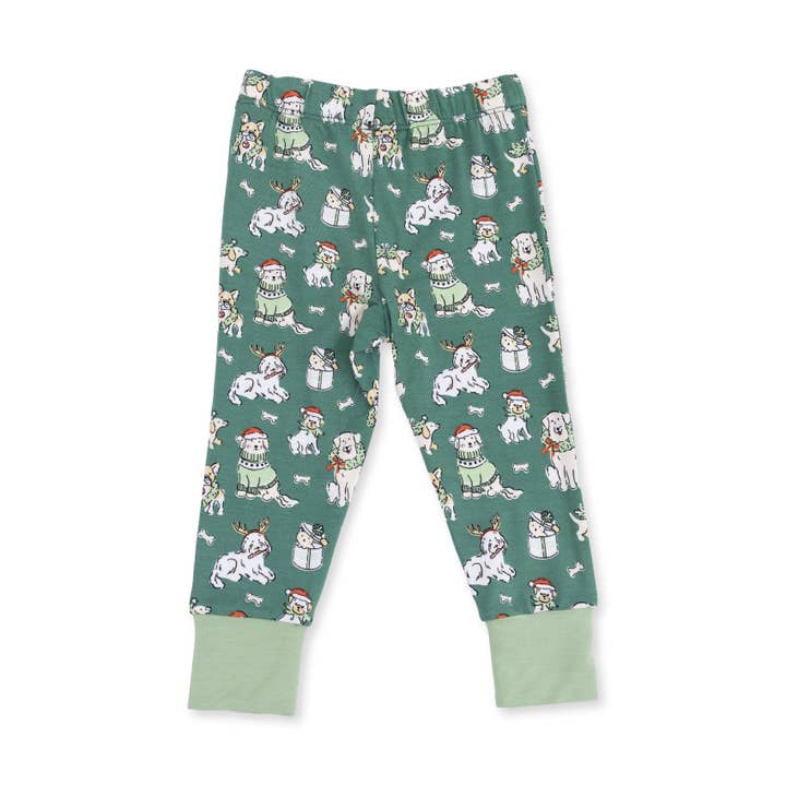 Angel Dear Children's Clothing Angel Dear Christmas Dog Long Sleeve Loungewear Set -Multiple Colors Angel Dear Christmas Dog Long Sleeve Loungewear Set -Multiple Colors
