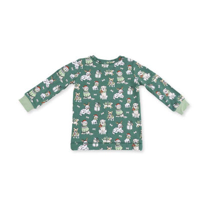 Angel Dear Children's Clothing Angel Dear Christmas Dog Long Sleeve Loungewear Set -Multiple Colors Angel Dear Christmas Dog Long Sleeve Loungewear Set -Multiple Colors