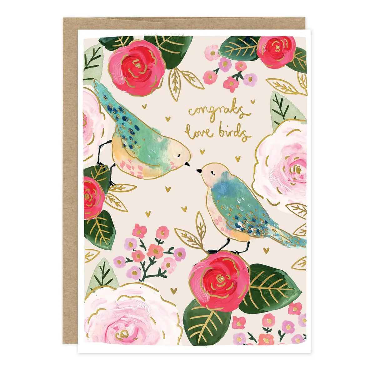 Biely & Shoaf Cards Love Birds Wedding Greeting Card Love Birds Wedding Greeting Card