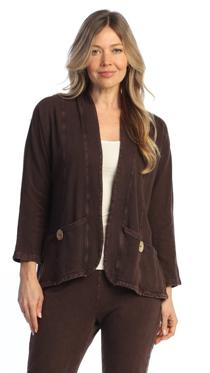 Jess & Jane Cardigans Jess & Jane Mineral Wash Fleece Open Jacket - Multiple Colors 68195294 Jess & Jane Mineral Wash Fleece Open Jacket - Multiple Colors