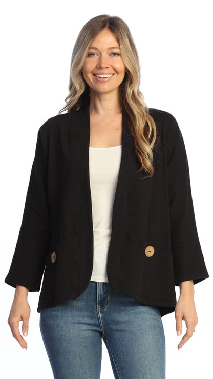 Jess & Jane Cardigans Jess & Jane Mineral Wash Fleece Open Jacket - Multiple Colors Jess & Jane Mineral Wash Fleece Open Jacket - Multiple Colors