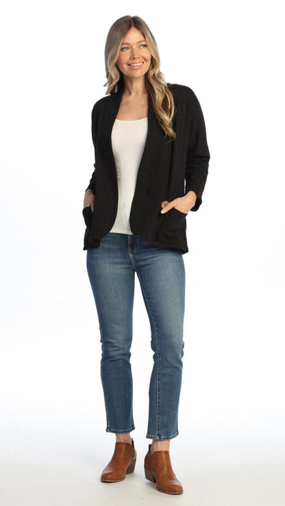 Jess & Jane Cardigans Jess & Jane Mineral Wash Fleece Open Jacket - Multiple Colors Jess & Jane Mineral Wash Fleece Open Jacket - Multiple Colors