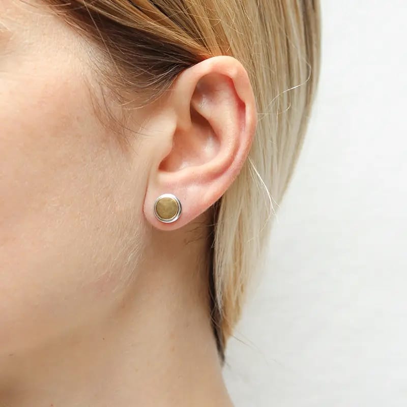 Marjorie Baer Earrings Marjorie Baer Extra Small Button Post Earrings - E1448DP Marjorie Baer Extra Small Button Post Earrings - E1448DP