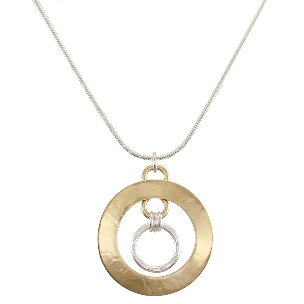 Marjorie Baer Necklaces Marjorie Baer Large Ring Frame Necklace - N1746D Marjorie Baer Large Ring Frame Necklace - N1746D