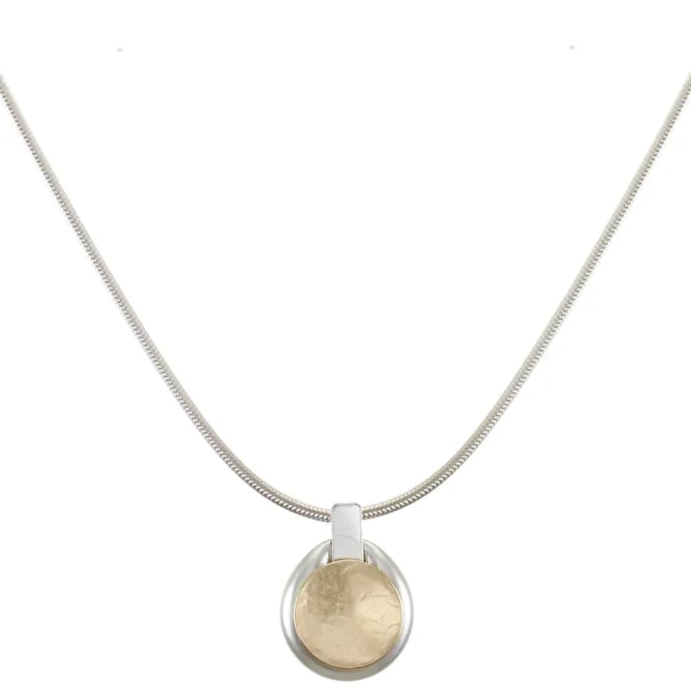 Marjorie Baer Necklaces Marjorie Baer Small Button Necklace - N1446D Marjorie Baer Small Button Necklace - N1446D