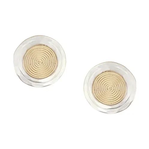 Marjorie Baer Earrings Marjorie Baer Small Textured Discs Post Earrings - E1571DP Marjorie Baer Small Textured Discs Post Earrings - E1571DP