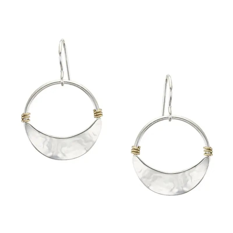 Marjorie Baer Earrings Marjorie Baer Small Wire Wrapped Hoop Earrings - E9253RDW Marjorie Baer Small Wire Wrapped Hoop Earrings - E9253RDW