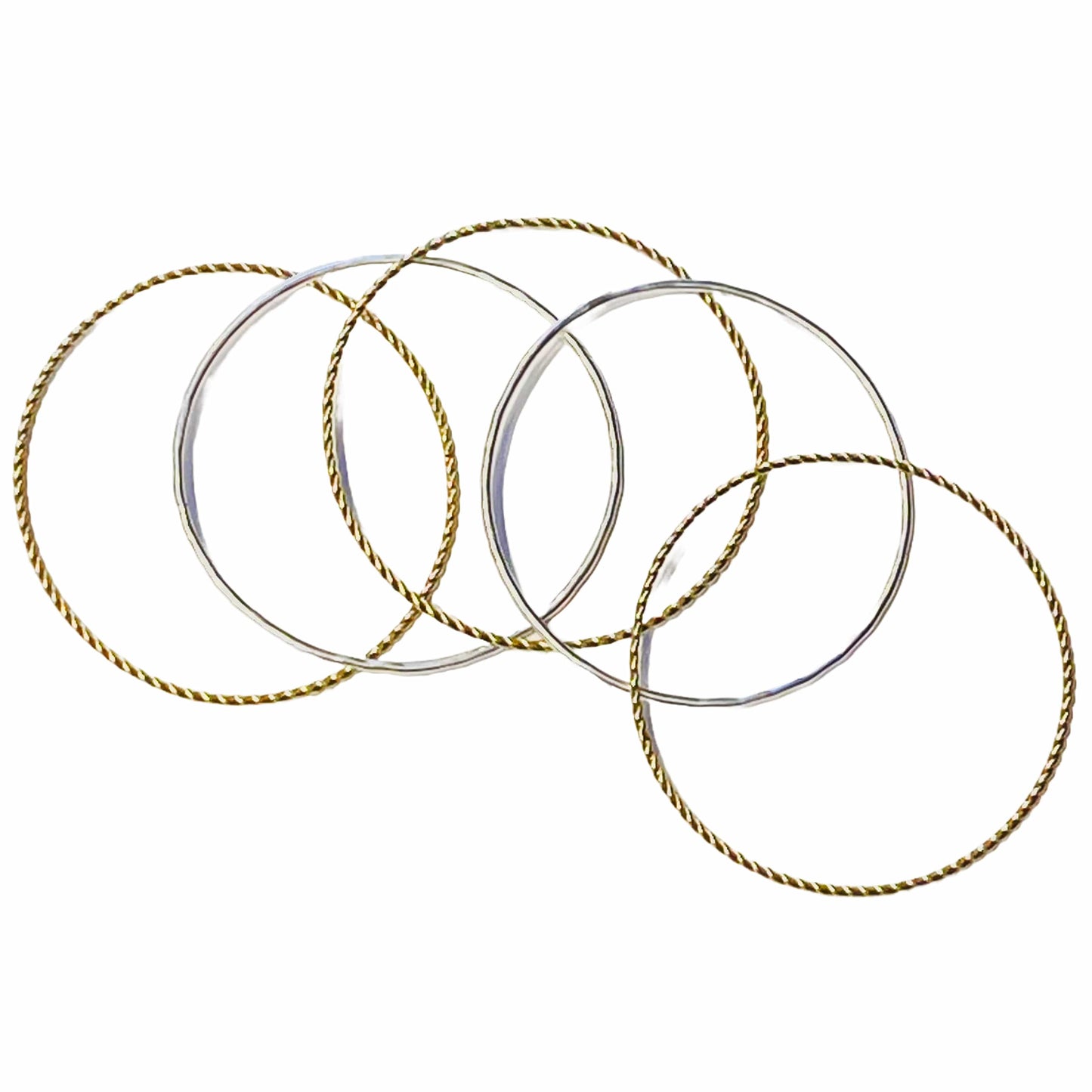 Marjorie Baer Bracelets Marjorie Baer Mix Metal Bangle Set - BR1477D 38174174 Marjorie Baer Mix Metal Bangle Set - BR1477D brass silver gold