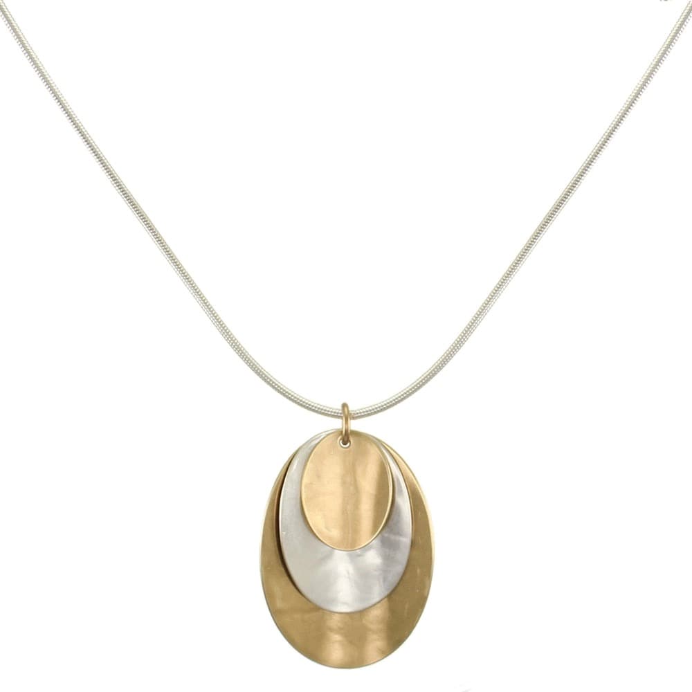 Marjorie Baer Necklaces Marjorie Baer Necklace - N1030D 27369694 Marjorie Baer Necklace - N1030D silver gold brass