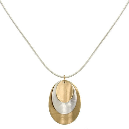 Marjorie Baer Necklaces Marjorie Baer Necklace - N1030D 27369694 Marjorie Baer Necklace - N1030D silver gold brass