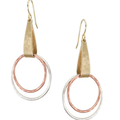 Marjorie Baer Earrings Marjorie Baer Earrings - E5720TW 65823966 Marjorie Baer Earrings - E5720TW silver brass gold