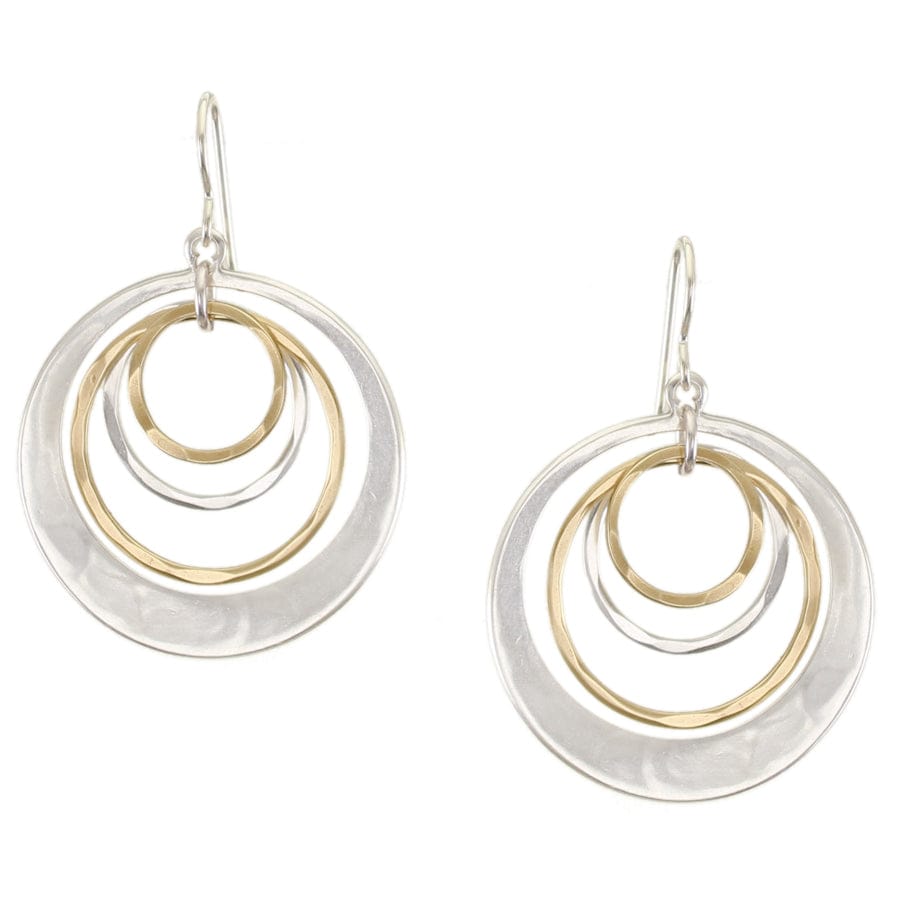Marjorie Baer Earrings Marjorie Baer Earrings - E0860DW 34610910 Marjorie Baer Earrings - E0860DW silver gold brass