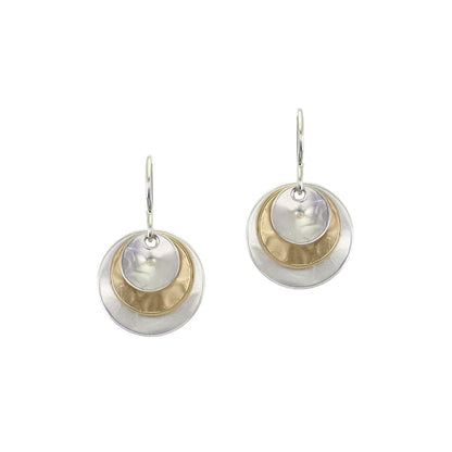 Marjorie Baer Earrings Marjorie Baer Earrings - E0770DW 49929694 Marjorie Baer Earrings - E0770DW silver gold brass