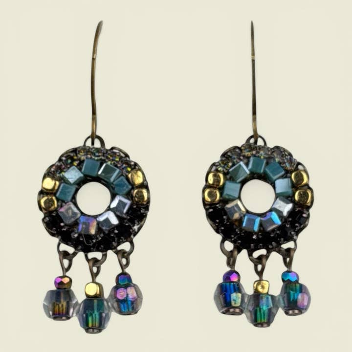 Melizi Jewelry Earrings Melizi Jewelry Small Black Fantasy Crystal Earrings 30678238 Melizi Jewelry Small Black Fantasy Crystal Earrings