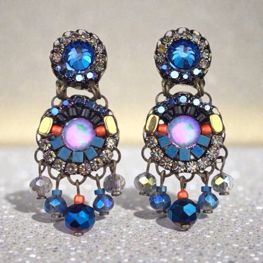 Melizi Jewelry Earrings Melizi Jewelry Grey Horizon Crystal Earrings 31857886 Melizi Jewelry Grey Horizon Crystal Earrings