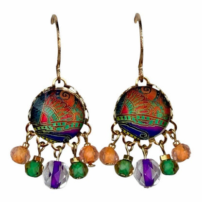 Melizi Jewelry Earrings Melizi Jewelry Silk Mosaic Crystal Earrings 27565278 Melizi Jewelry Silk Mosaic Crystal Earrings