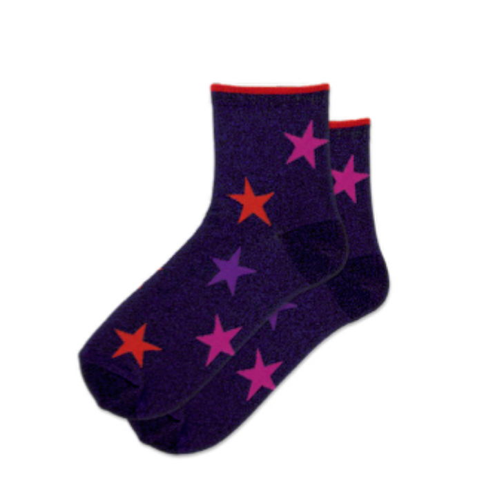 Hot Sox Metallic Stars - Multiple Colors