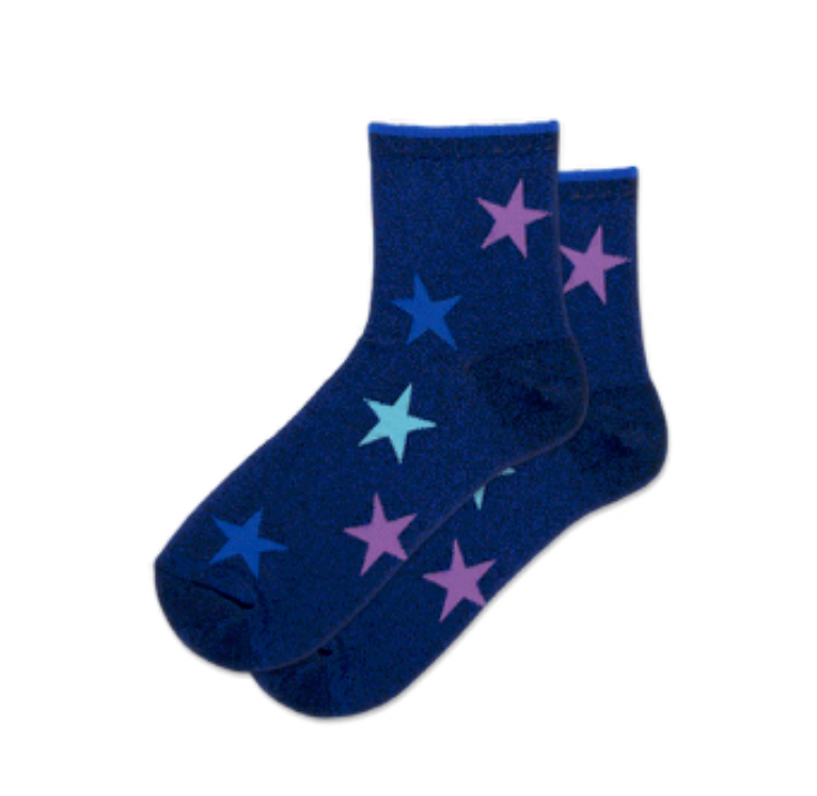 Hot Sox Metallic Stars - Multiple Colors