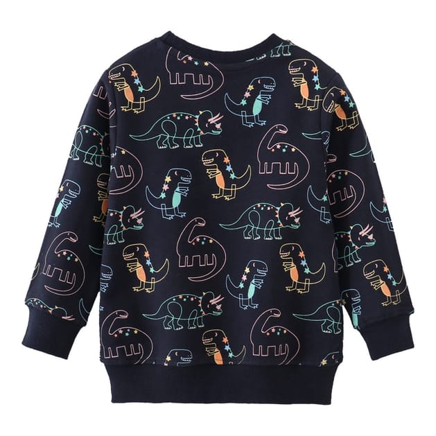 The Find Peaks Children's Clothing The Find Peaks Midnight Dinosaur Sweatshirt The Find Peaks Midnight Dinosaur Sweatshirt