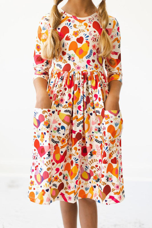 Mila & Rose Pocket Twirl Dress - Multiple Colors
