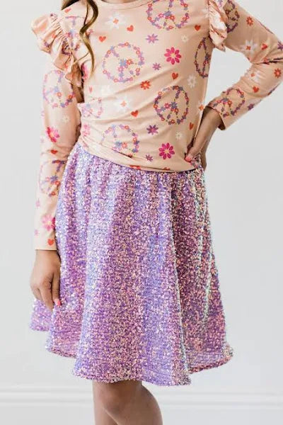 Mila & Rose Sequin Twirl Skirt