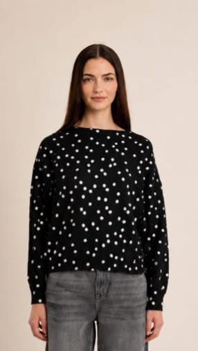 Molly Bracken Sweaters Molly Bracken Confetti Dot Sweater Molly Bracken Confetti Dot Sweater