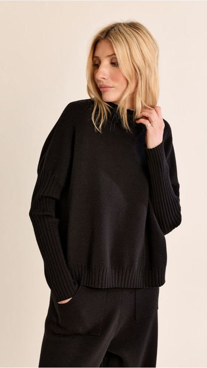 Molly Bracken Sweaters Molly Bracken Mock Neck Knit Sweater Molly Bracken Mock Neck Knit Sweater